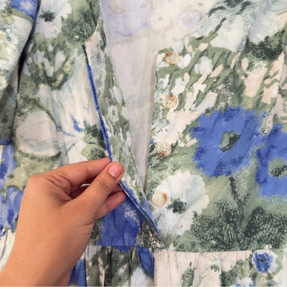 Tuckernuck Jardin de Fleurs Violetta Floral Midi Maxi Dress - Picture 6 of 11